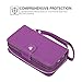 iPhone 8 Plus Case, iPhone 7 Plus Zipper Wallet Case, Pasonomi PU Leather Protective Shell Detachable Folio Flip Holster Carrying Case with Card Holder for Apple iPhone 8 Plus & 7 Plus (Purple)