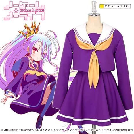 Amazon ノーゲーム ノーライフ 白 セーラー服 コスチュームセット Ladies L アニメ 萌えグッズ 通販