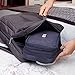 Electronic Organizer Travel Cable Organizer Bag Double Layer Gaget Carry Case for 7.9 Inch iPad Mini 1/2/3/4 Cables Phone Chargers Memory Cards Earphones Flash Hard Drive ( Dark Blue,Small)