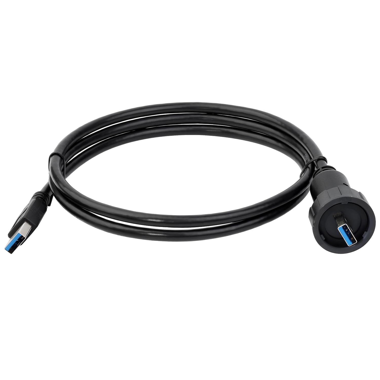 Photo 1 of CNLINKO USB 3.0 Type A Male Plug to Male Plug with 1.5M Cable Connector Outdoor Waterproof IP67 Data Power Industrial Connector Port