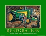 John Deere Tractor Motivational Poster Art Print 11x14 Toys Charles Freitag Wall Decor Pictures