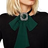 Highpot Fashion Women Necklace Tie Shirt Bow False Collar Cloth Accessory