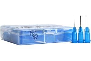 BSTEAN 50 Pack Blunt Tip Dispensing Needle with Luer Lock, Industrial Unsterilized (22G, 1/2 Inch)