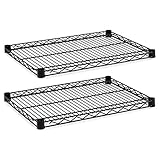 Alera Industrial Wire Shelving Extra Wire Shelves, 24 by 24-Inch, Black