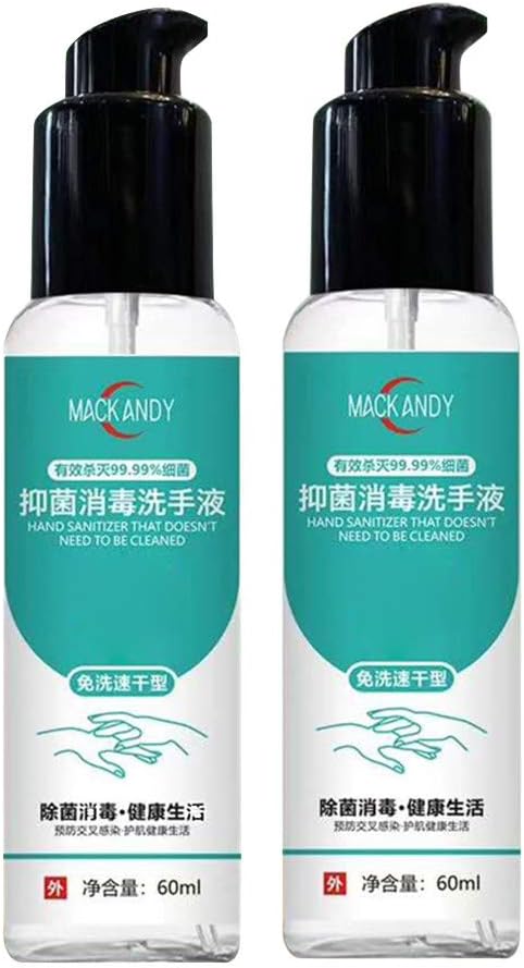 XLnuln Clear Natural Hand Soap Germ-Fighting Liquid Hand Wash Disposable Liquid Hand Sanitizer Quick-Drying Soothing