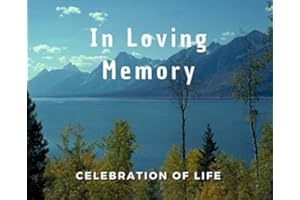 In Loving Memory (Celebration of Life): Guest Book for Funeral and Memorial Services, 300 Guest, Lake and forest in the mountains