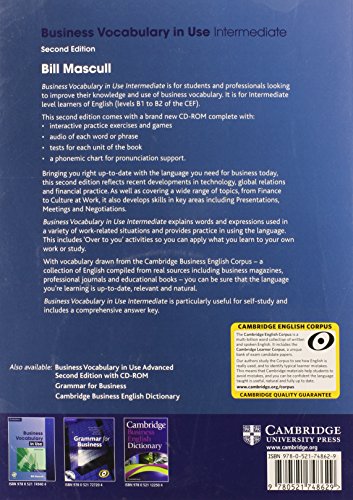Business Vocabulary In Use Intermediate With Answers And - 