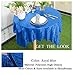 ShiDianYi 50''x50'' Square Royal Blue Sequin Tablecloth Sequin Table Overlays Small Table Cover Glitter Table Cloth for Birthday Party Glam Wedding Decor