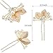 3 Pcs Gold Leaf Handmade Pearls and Clear Crystal Bridal Wedding Hair Pins Clips Head Accessories For Women Styling