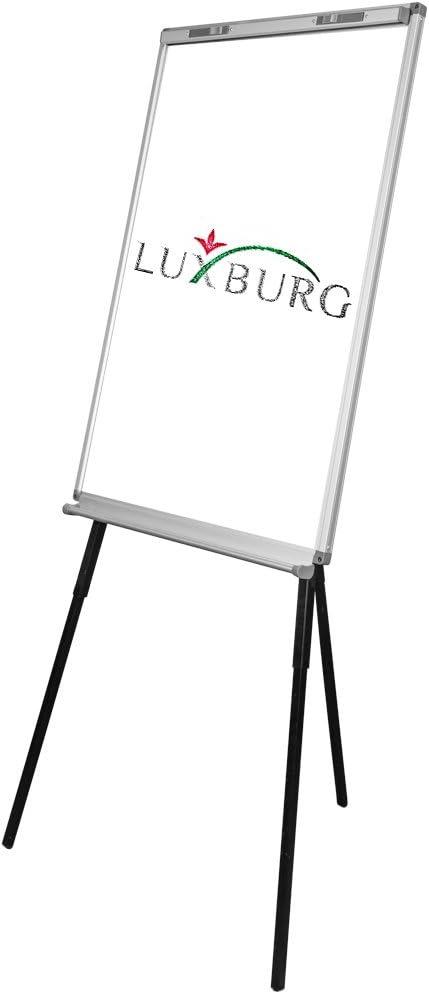 Luxburg 60 x 90 cm Flipchart Presentation Panel Magnetic Dry Wipe Whiteboard with Tripod