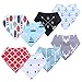 GK Baby Bandana Drool Bibs, Unisex 8 - Pack Gift Set for Drooling and Teething, Organic Soft Absorbent Cotton Toddlers Hypoallergenic Bibs for Boys and Girl with Adjustable Snaps