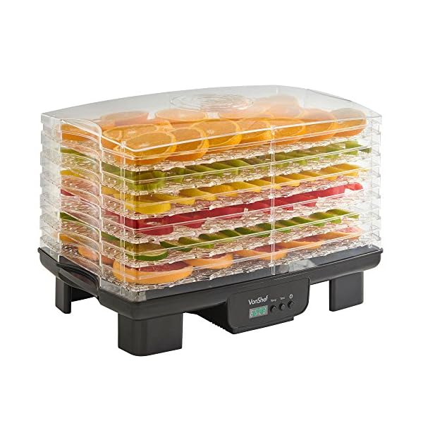 VonShef-6-Tier-Electric-Digital-Food-Dehydrator-with-Adjustable-Temperature-Control-and-Timer