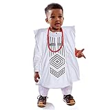 HD Embroidery Agbada for Boys African Kids Attire