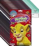 Disney Lion King Grab and Go Play Packs Bundle (12 Packs) Party Favors and 12 Thank You Cards