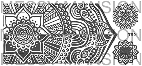 MESSY MANSION TR01 Nail Art Stamping Plate - Mandala theme