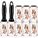 WulaWindy Lint Roller Pet Hair Remover - Extra Sticky Lint Remover Rollers for Clothes Sofa Carpet Pet Hair Dirt Removal - 8 Pack Refills