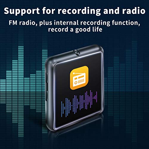 Mymahdi Sport Music Clip, 8GB Bluetooth MP3 Player with FM Radio/Voice Record Function,Touch