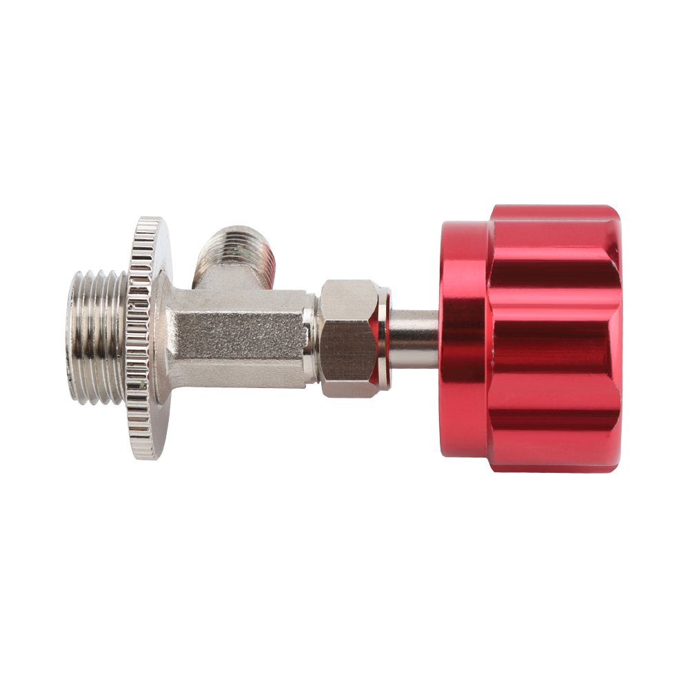 Refrigerant Can Opener, Keenso R-134A Car Refrigerant Can Tap Dispensing Valve Bottle Opener M14 1/4 for Air Conditioning 1/4 SAE R134a Interface Thread Auto Body Repair