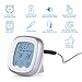 Adoric Touchscreen Digital Meat Thermometer with Timer Alert, Food Grade Probe for Kitchen Cooking, BBQ, Grill (Battery Included)