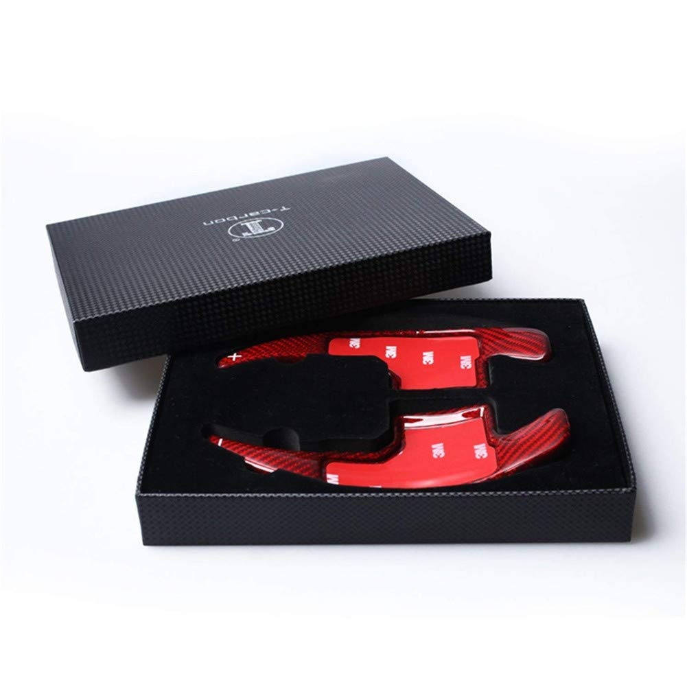 Topsmart Carbon Fiber Car Steering Wheel Shift Blade Paddle Shifter Extension For Ford Mustang