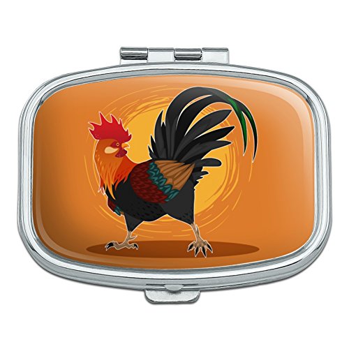 Rooster of Awesomeness Chicken Rectangle Pill Case Trinket Gift Box