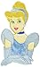 Wright Products Disney Princess Iron On Applique-Cinderella 2-1/2