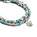 FineMe Starfish Turtle Anklets Multiple Layered Boho Gold Chain Anklet Heart Beach Rhinestones Turquoise Stone Charm Anklet (A1: Turtle)