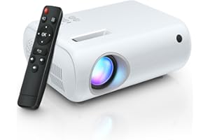 CLOKOWE Mini Protable Projector - 480P Full HD Movie Projector, Compatible with Smartphone/Fire stick/HDMI/USB/AV, Indoor and Outdoor Use