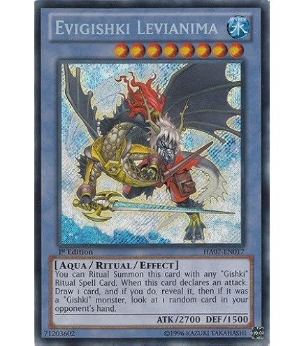 Yu-Gi-Oh! - Evigishki Mind Augus (HA05-EN051) - Hidden Arsenal 5 - 1st Edition Secret Rare Card - View #4