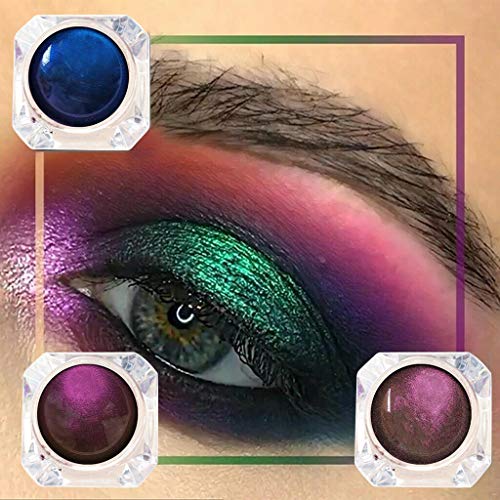 TooTu 1/2/3/4PCS Multi-Chrome Shade Shifting Pigments Eye Shadow - Multi-Functional Smokey Professional Makeup Palette Powder,Lip Gloss, Eye Shadow and Nail Coating - for Face/Body/Nails (4PC)