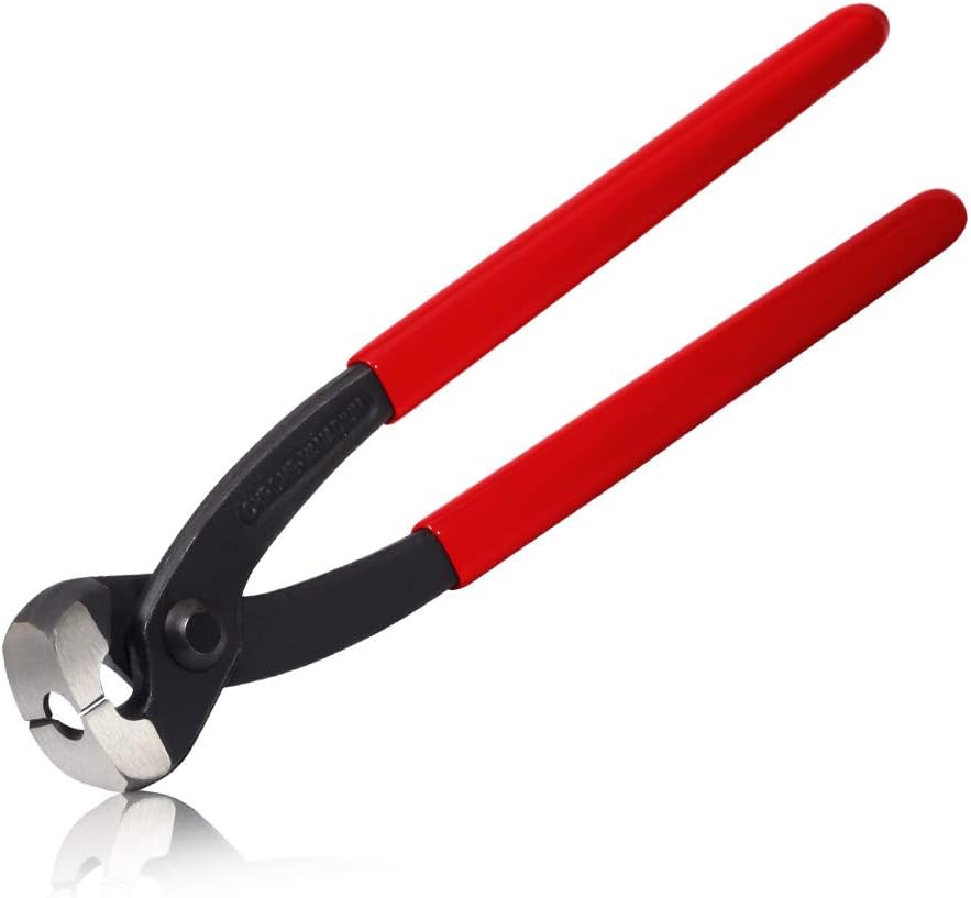 SPEEDWOX 9 Inches Ear Clamp Pliers Front and Side Jaw Ear Clamp Pincers Crimping Tool Chrome Vanadium Steel Crimper Tool