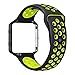 UMTELE for Fitbit Blaze Bands, Sport Silicone Replacement Strap with Black Frame for Fitbit Blaze Smart Fitness Watch Black/Yellow