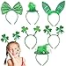 6 Pcs St. Patrick's Day Decorations Set Irish Headband - One Size Fits All for St. Patrick's Day Accessories, Party Packs