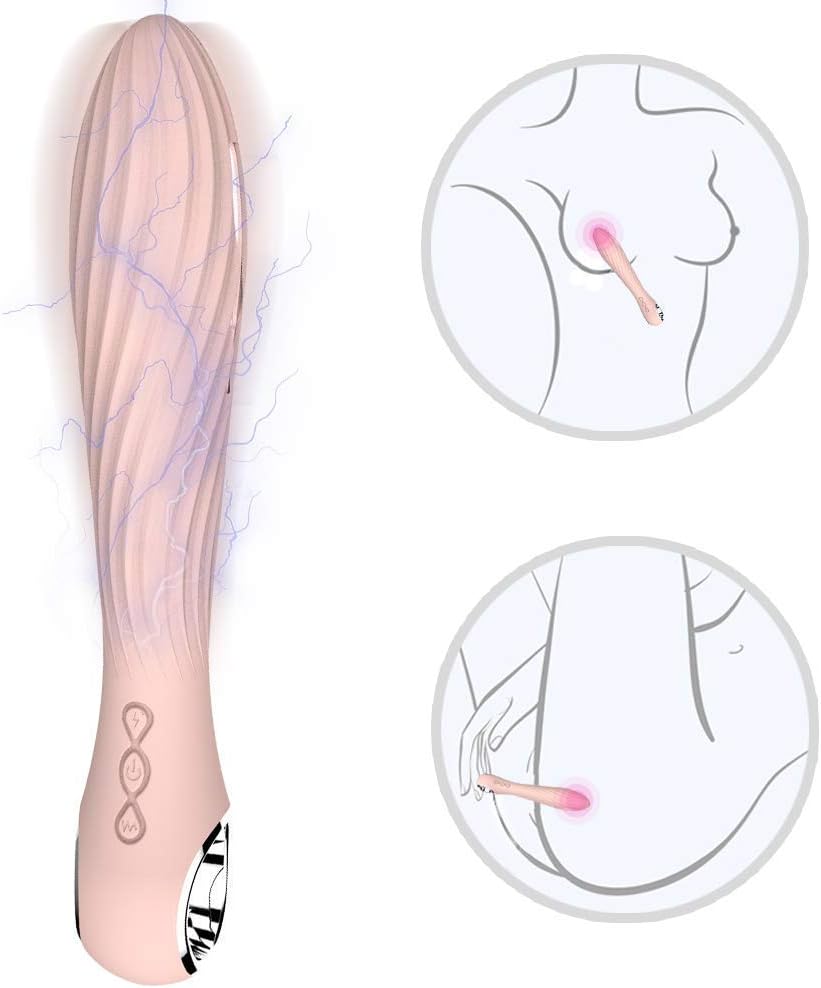 Relax toySoft Women G Spotter Multi Shocking Vibarator Toy Oral Tongue Vibarator Wand,Waterproof Multi Speed Body Simulator Waterproof USB Charging for Spot Wireless Privacy Remote Quiet