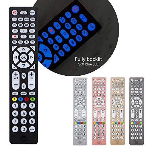 Ge Backlit Universal Remote Control For Samsung Vizio Lg Sony Sharp Roku Apple Tv Rca Panasonic Smart Tvs Streaming Players Blu Ray Dvd 8 Device Black On Galleon Philippines