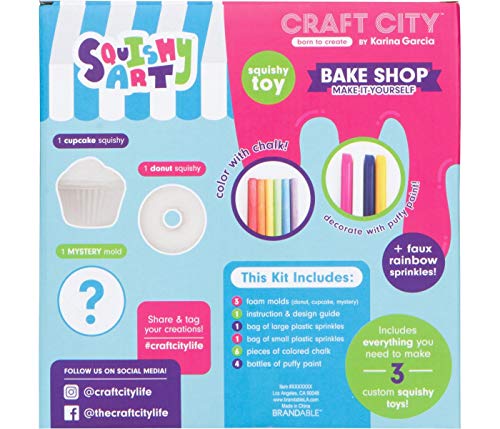 Craft City Karina Garcia DIY Kit for Squishy Art Bake Shop | Make Your Own Toys | Ages 8+