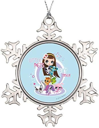 Little Pets Big Style 2 Ceramic Round Christmas Ornament