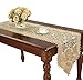 Simhomsen Small Beige Lace Table Runners Dresser Scarves Embroidered Rose Flower 16 × 48 Inch
