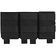 Triple Molle Mag Pouch 5.56 Tactical Open Top M4 M16 Magazine Holder Carrier with Quick Release Magazine Pouch Insert
