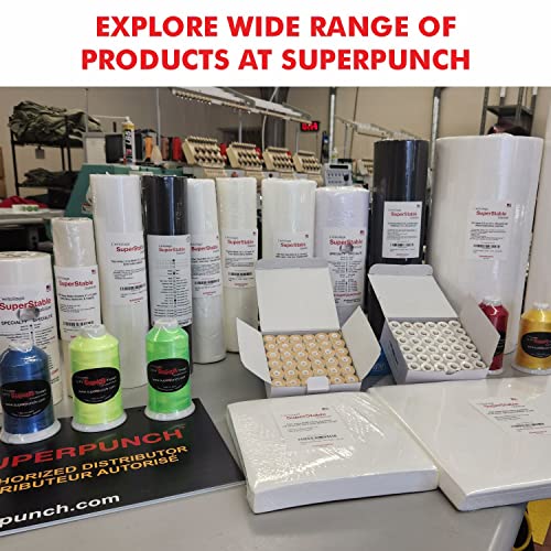Superpunch WashAway Water Soluble Stabilizer for Embroidery 9 inch x
