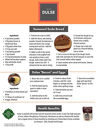 VitaminSea Organic Applewood Smoked Dulse - Flakes 4 oz / 112 G Maine Coast Seaweed - USDA & Vegan Certified - Kosher - Keto or Paleo Diets - Atlantic Ocean - (ASDF4)