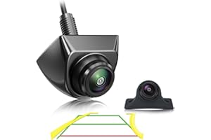 Car Backup Camera with Dynamic Trajectory Guide Line, GreenYi AHD1080P Reverse Rear View Cam, Adjustable Fisheye Lens, Waterp