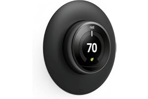 elago Wall Plate Cover Designed for Google Nest Learning Thermostat (Matte Black) - Compatible with Nest Learning Thermostat 1st/2nd/3rd Generation (Not with 2020 Model) [US Patent Registered]