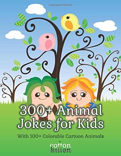 300+ Animal Jokes For Kids - With 100+ Colorable Cartoon Animals: 300+ jokes and riddles to tickle the funny bone of kids and with 100+ cute colorable cartoons to satiate their creative appetites Paperback – Large Print, 13 Jan 2018