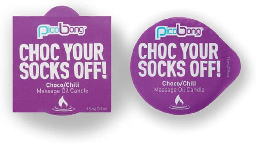 Choc Your Socks Away Chocolate Massage Candle, Chili