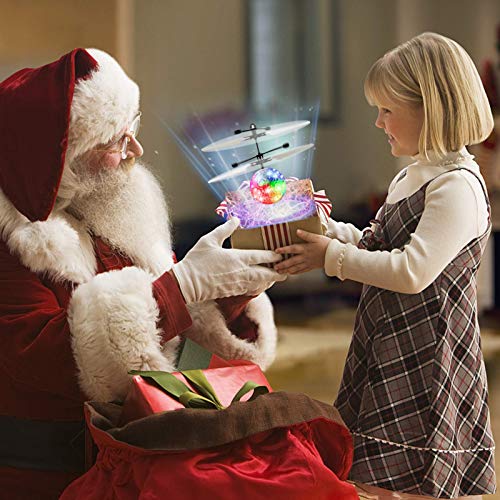 UTTORA kizplays Flying Ball, Giocattoli per Bambini RC Elicottero a induzione a infrarossi Gadget Divertenti Mini Drone Giocattoli Volanti con luci LED Lampeggianti per Bambini Adulti