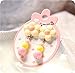 Elesa Miracle Little Girl Bag Beauty Set Plush Handbag + Flower-Shaped Clip-on Earrings + Necklace and Bracelet Set (Yellow)