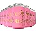 Flamingo Party Supplies Let's Flamingle 11 Can Beer Cooler Coolie Sleeves | Birthday Decorations, Bachelorette, Bridesmaid Proposal Box Favors | 10 Pink, 1 