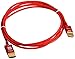 Monoprice 6ft 18Gbps Ultra Slim Series High Performance HDMI Cable w/ RedMere Technology - Red