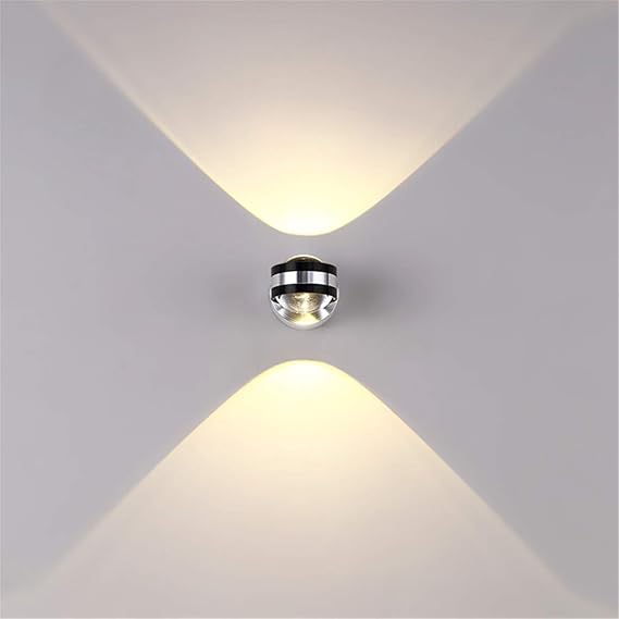 Louvra LED Wall Light 6W Small Wall Lights Indoor Round Shape Wall Uplighters Decorative Modern